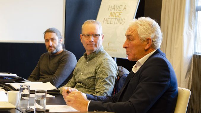 Vlnr. Mike van Veen (Abema); René Meijer (Normec) en Jan Schellekens (Metacon)
